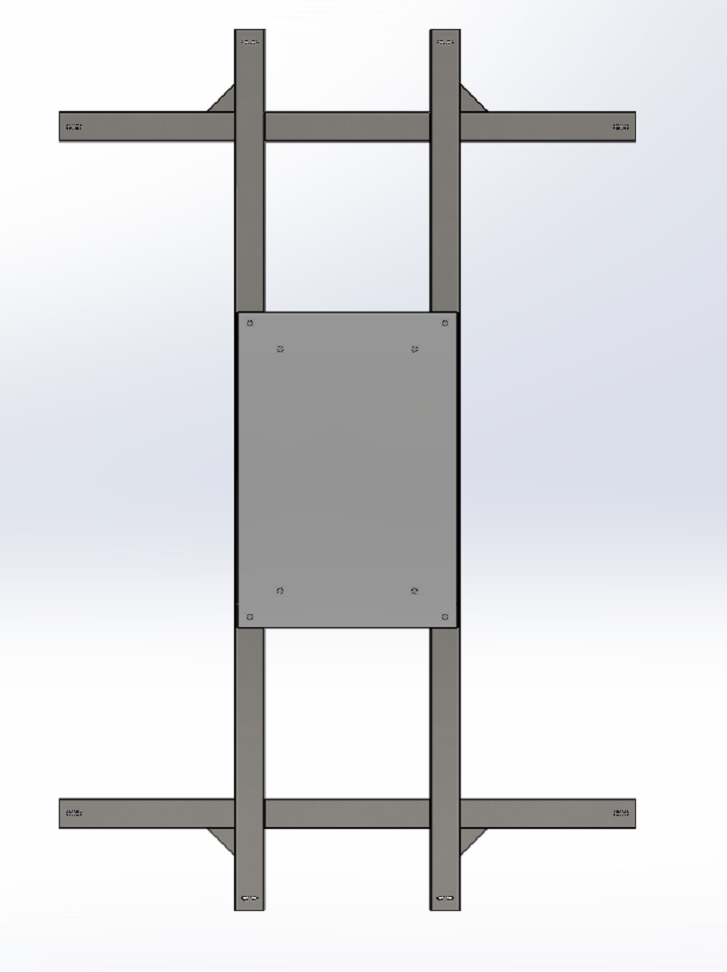 SolidWorks Render of the Counterweight Frame